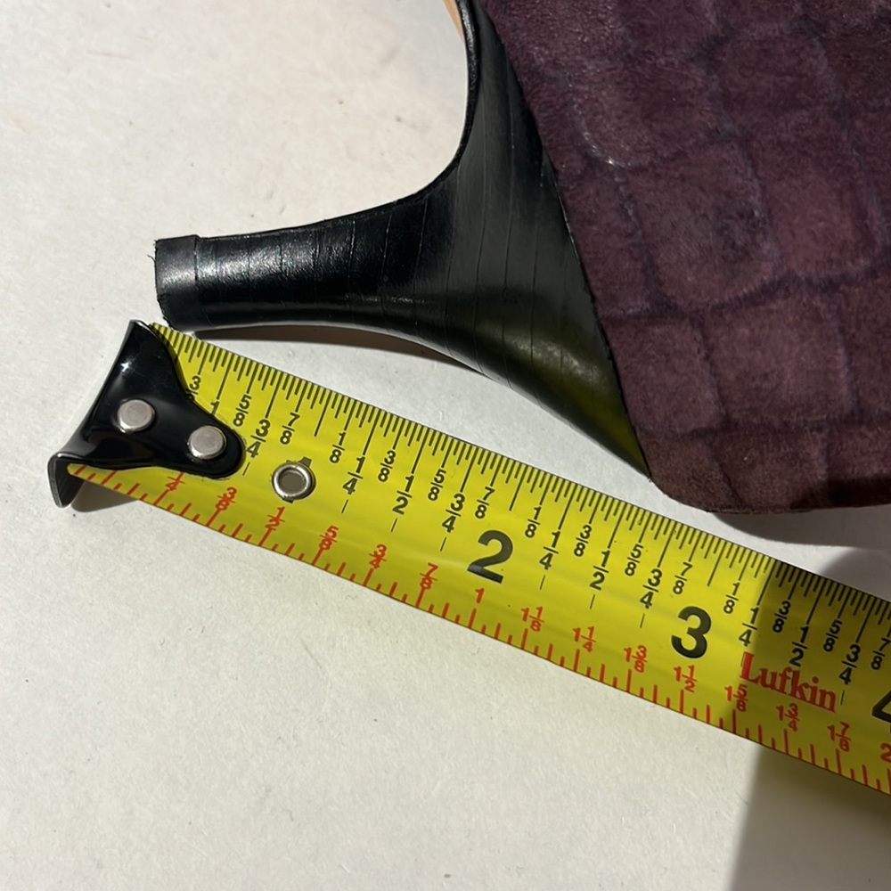 Cole Haan x Nike Air sz 8.5 shoes dark aubergine purple Lainey suede heels pumps - Picture 11 of 11